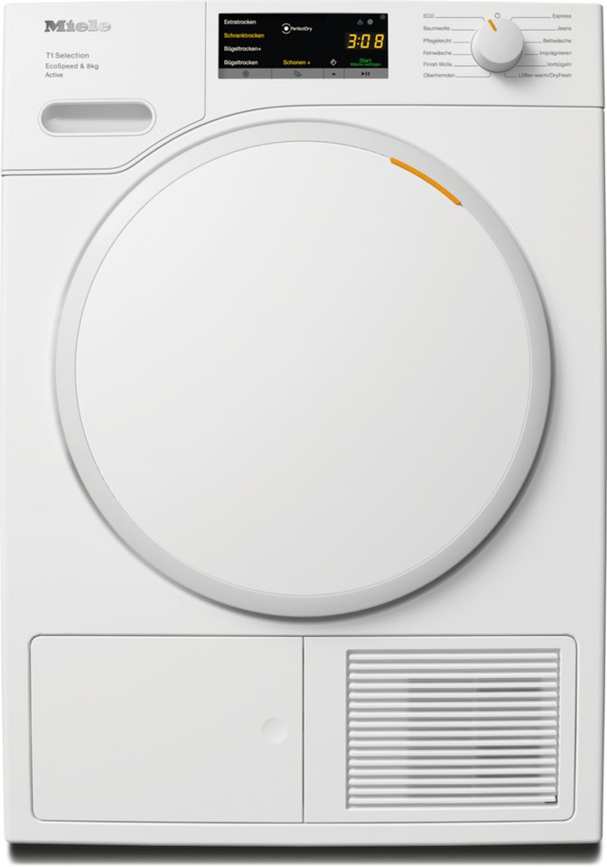 Miele Wärmepumpentrockner TSA523WP 8kg Active, Getestet auf 20 Jahre perfekte Wä