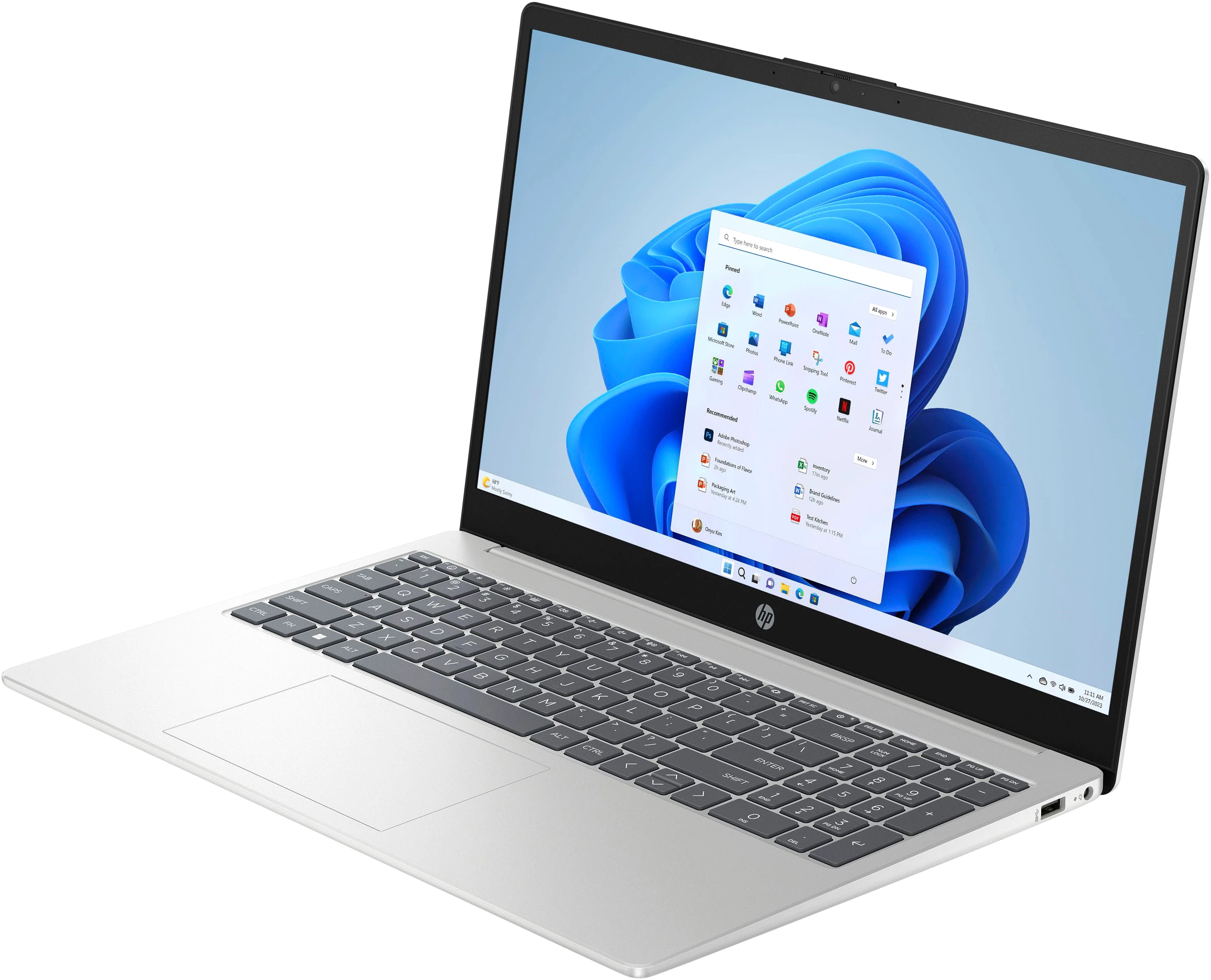 HP 15-fc0272ng Notebook (39,6 cm/15,6 Zoll, AMD Ryzen 7 7730U, 1000 GB SSD)