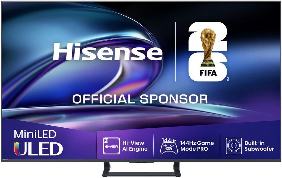 Hisense 55E89Q QLED Mini LED-Fernseher (139 cm/55 Zoll, 4K Ultra HD, Smart-TV, 4