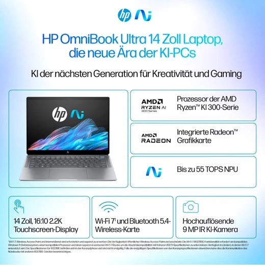 HP OmniBook Ultra 14-fd0099ng Convertible Notebook