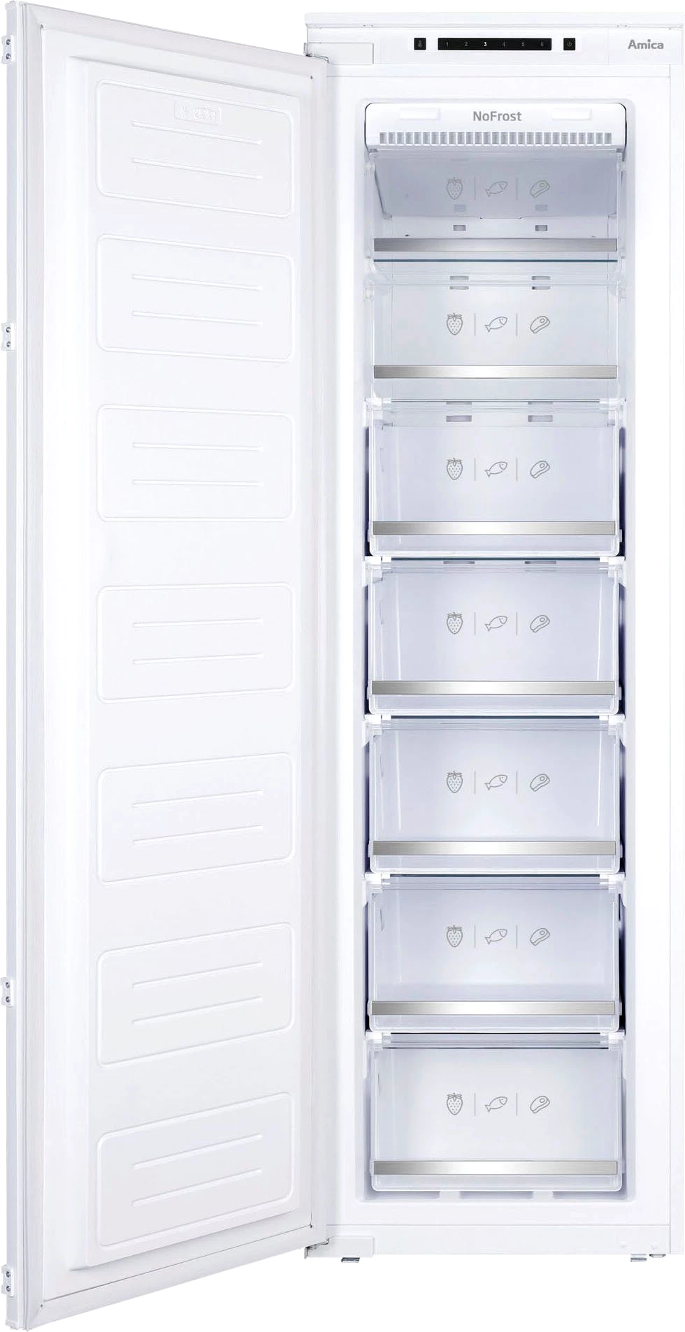Amica Einbaugefrierschrank ABN6202 / EGSS 327 250, 176,9 cm hoch, 54 cm breit