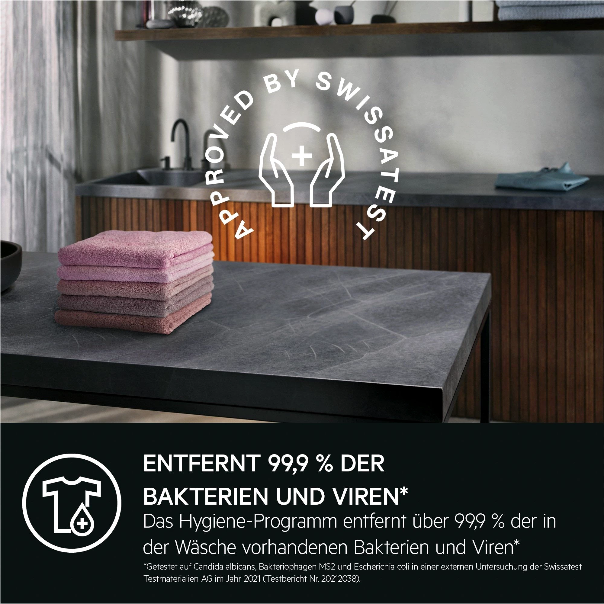 AEG Wärmepumpentrockner Serie 9000 TR9T75680, 3D-Scan-Restfeuchteermittlung