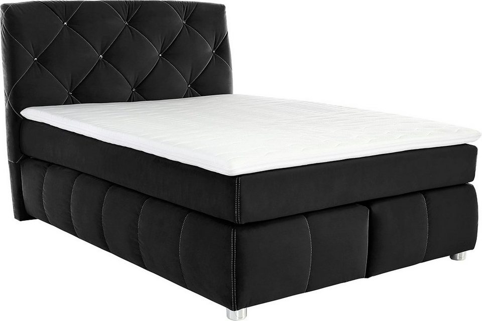 Jockenhöfer Gruppe Boxspringbett Bella erhältlich in 140 & 180cm Breite, mit Kal