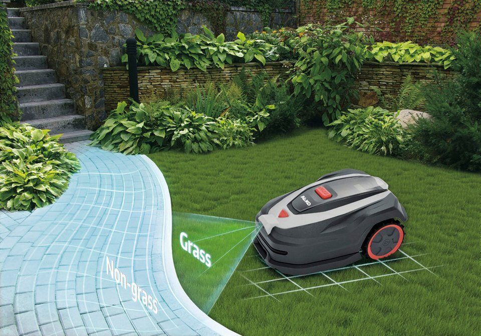 AL-KO Rasenmähroboter ROBOLINHO® 1000 VISION, bis 1000 m² Rasenfläche, Begrenzun