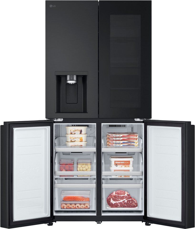 LG Multi Door GMG761EPAE, 178,7 cm hoch, 83,5 cm breit, InstaView®, DoorCooling+