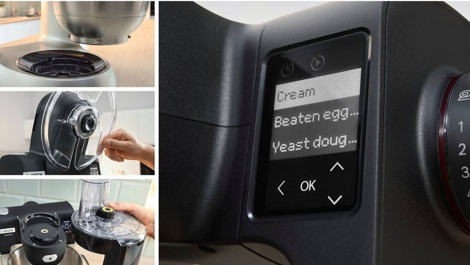 BOSCH Küchenmaschine Serie 6 MUMS6ZS13D, Automatikprogramme, integr. 1g Waage, D