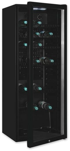 exquisit Getränkekühlschrank GKS240-GT-160C schwarz, 140 cm hoch, 54 cm breit