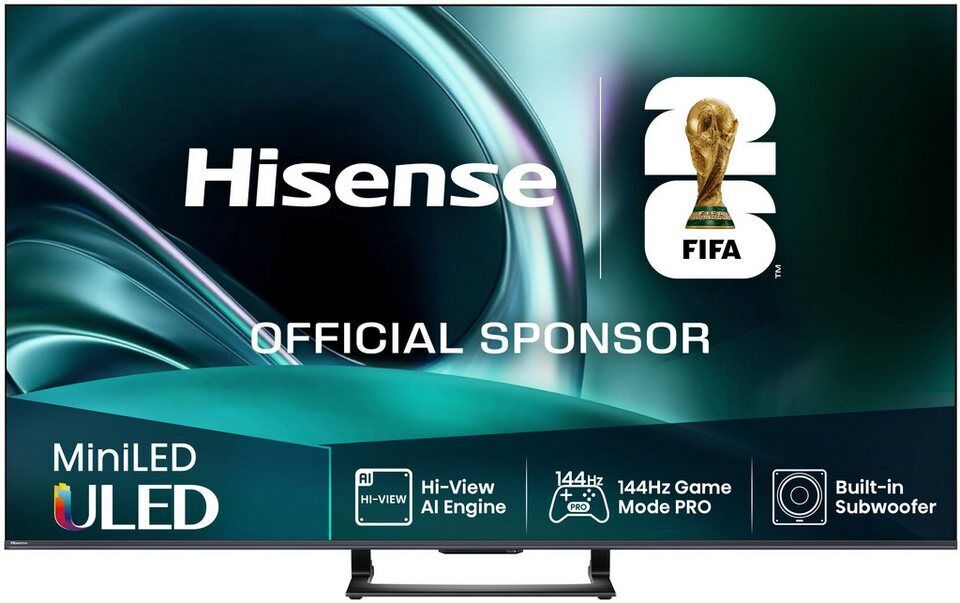 Hisense 50U7Q QLED Mini LED-Fernseher (126 cm/50 Zoll, 4K Ultra HD, Smart-TV, 4K