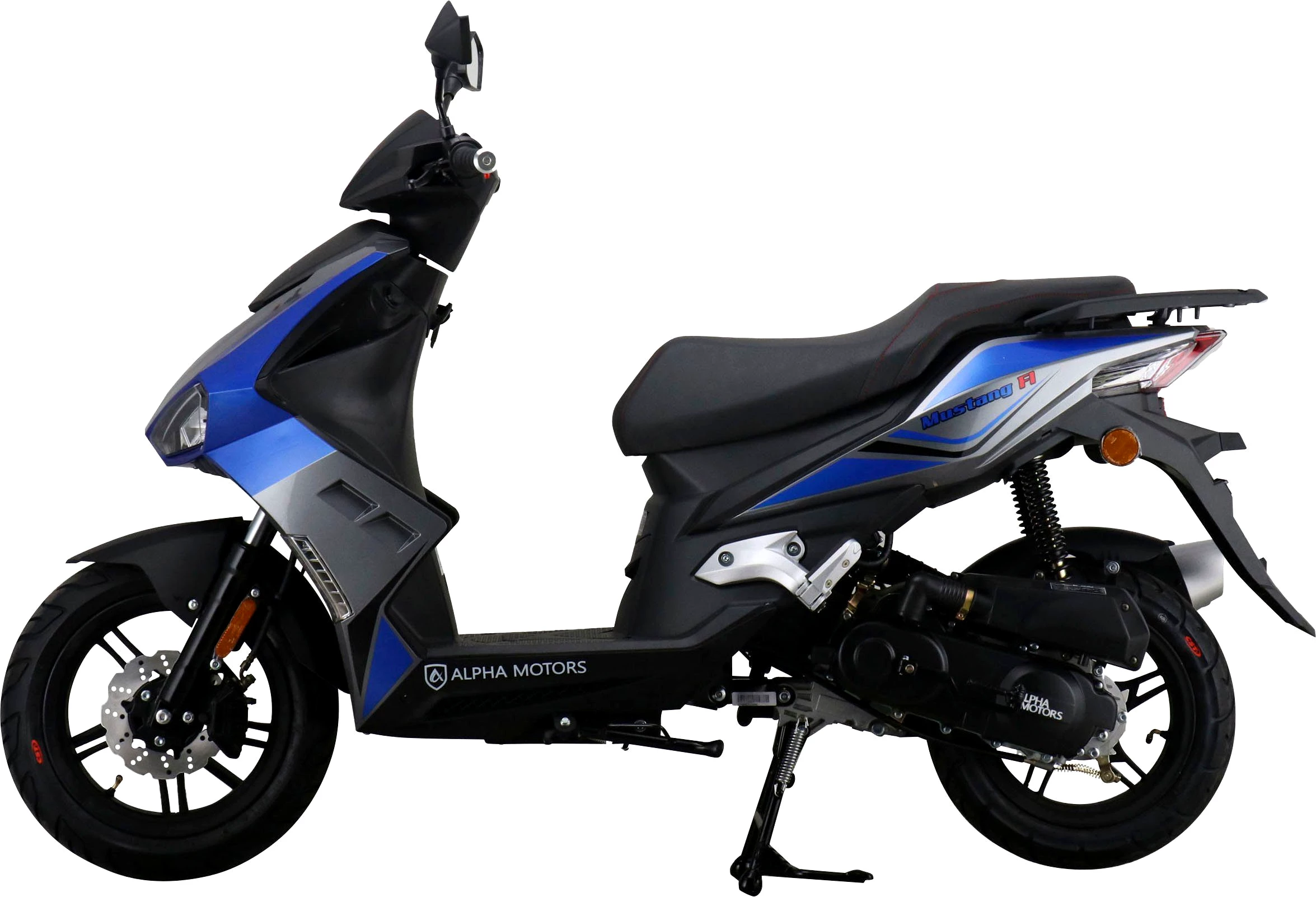 ALPHA MOTORS Motorroller Mustang FI 50 ccm, 45 km/h, Euro 5, mit USB-Anschluss und Lenkerschloss