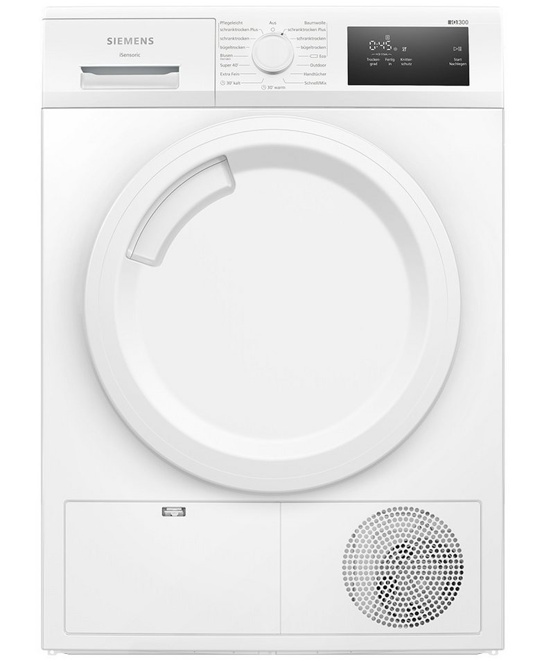 SIEMENS Wärmepumpentrockner iQ300 WT43H003, Kindersicherung, AutoDry, Outdoor-Pr