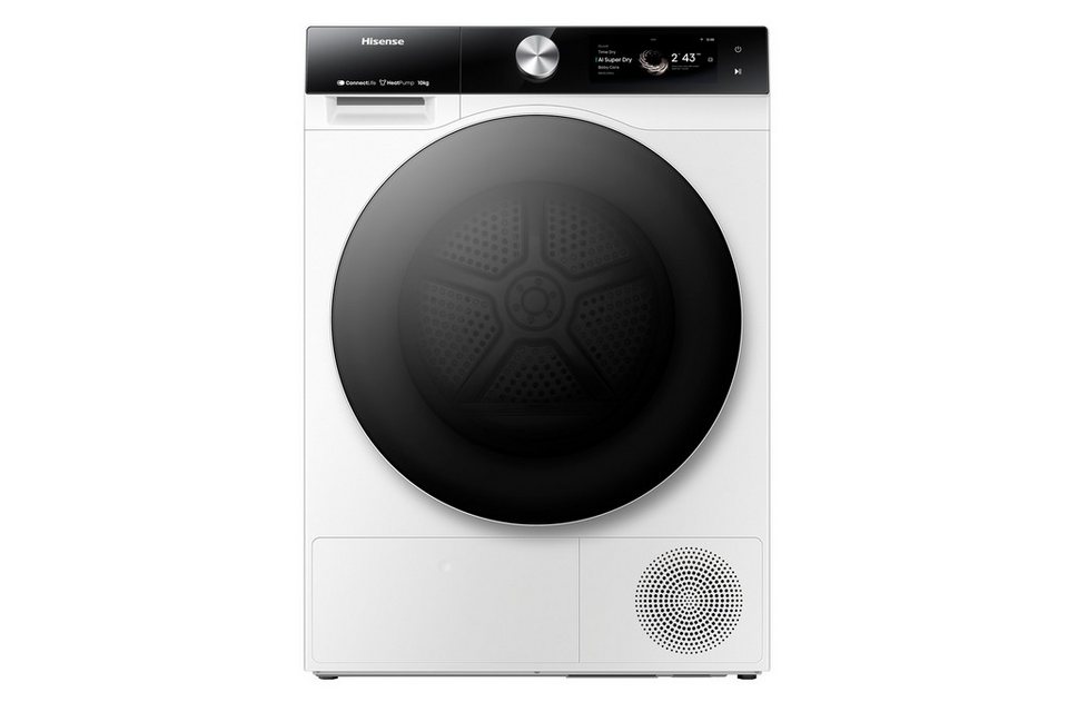 Hisense Wärmepumpentrockner DH7S107BW, Dynamisches TFT-Touch-Display