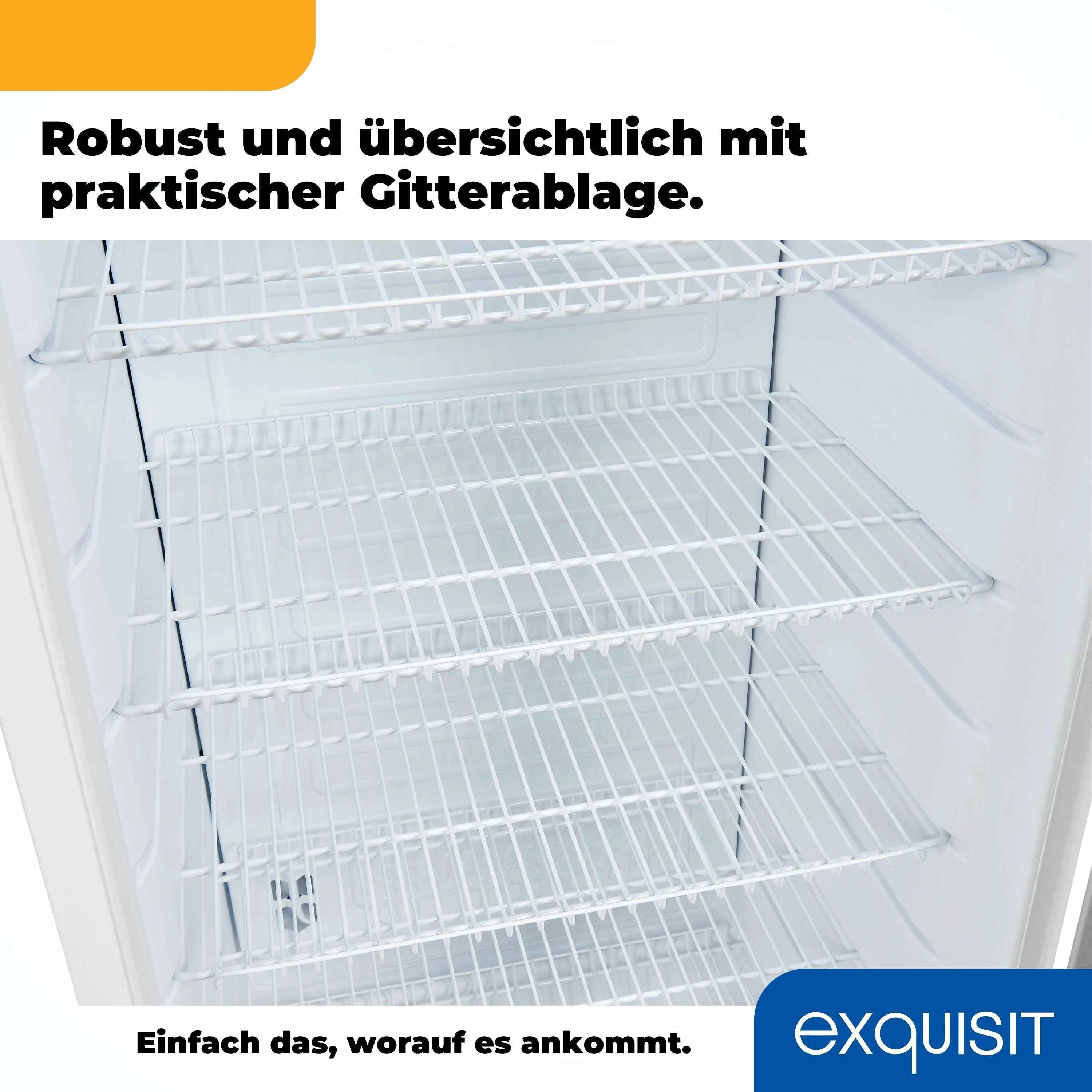 exquisit Getränkekühlschrank GKS350-2-GT-280D weiss, 173 cm hoch, 60 cm breit, 320 L Volumen