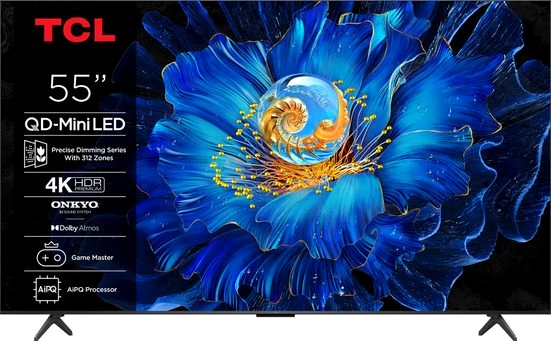 TCL 55C61KSX1 QLED Mini LED-Fernseher (139 cm/55 Zoll, 4K Ultra HD, Google TV, Smart-TV)