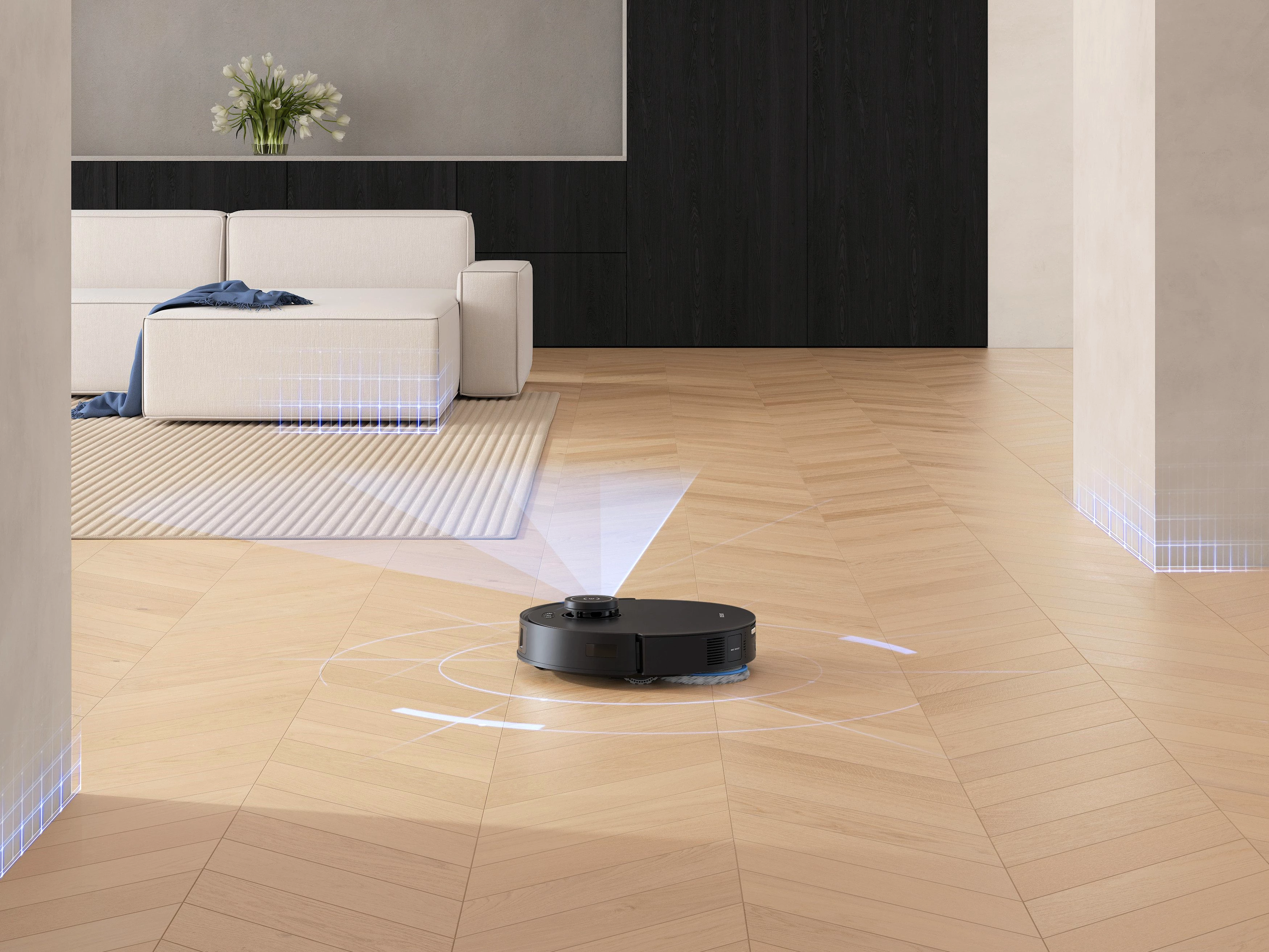 ECOVACS Saugroboter ECOVACS DEEBOT T30S PRO OMNI, 60 W, 11.000PA, OMNI Station, Mopphebesystem