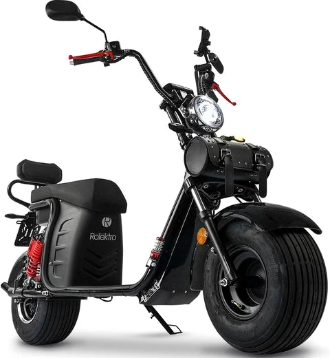 Rolektro E-Motorroller E-Cruiser 45 Lithium, Schwarz, 60V-20Ah Akku, 1500 Watt, 1500 W, 45 km/h