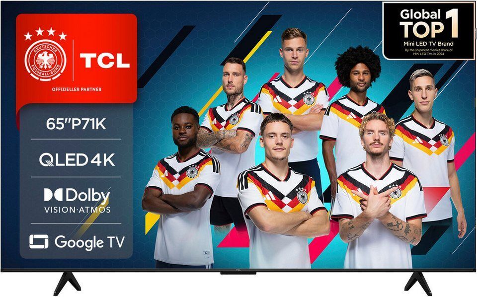TCL 65P71KX1 QLED-Fernseher (164 cm/65 Zoll, 4K Ultra HD, Google TV, Smart-TV, M