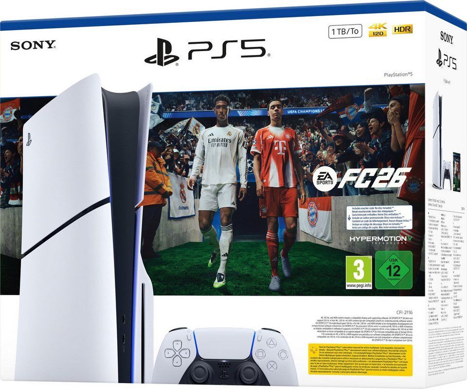 Playstation PS5 Konsole mit Laufwerk + EA Sports FC 26 – Download-Code FIFA 26 1