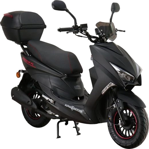 Alpha Motors Motorroller Speedstar FI, 50 ccm, 25 km/h, Euro 5, (mit Topcase), mit Lenkerschloss
