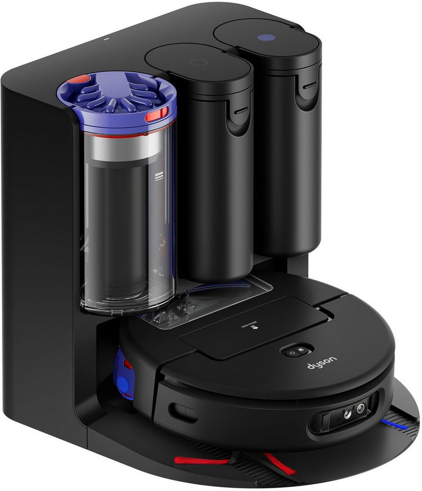 DYSON Saugroboter mit Wischfunktion spot+scrub Ai, beutellos, Beseitigt versteck