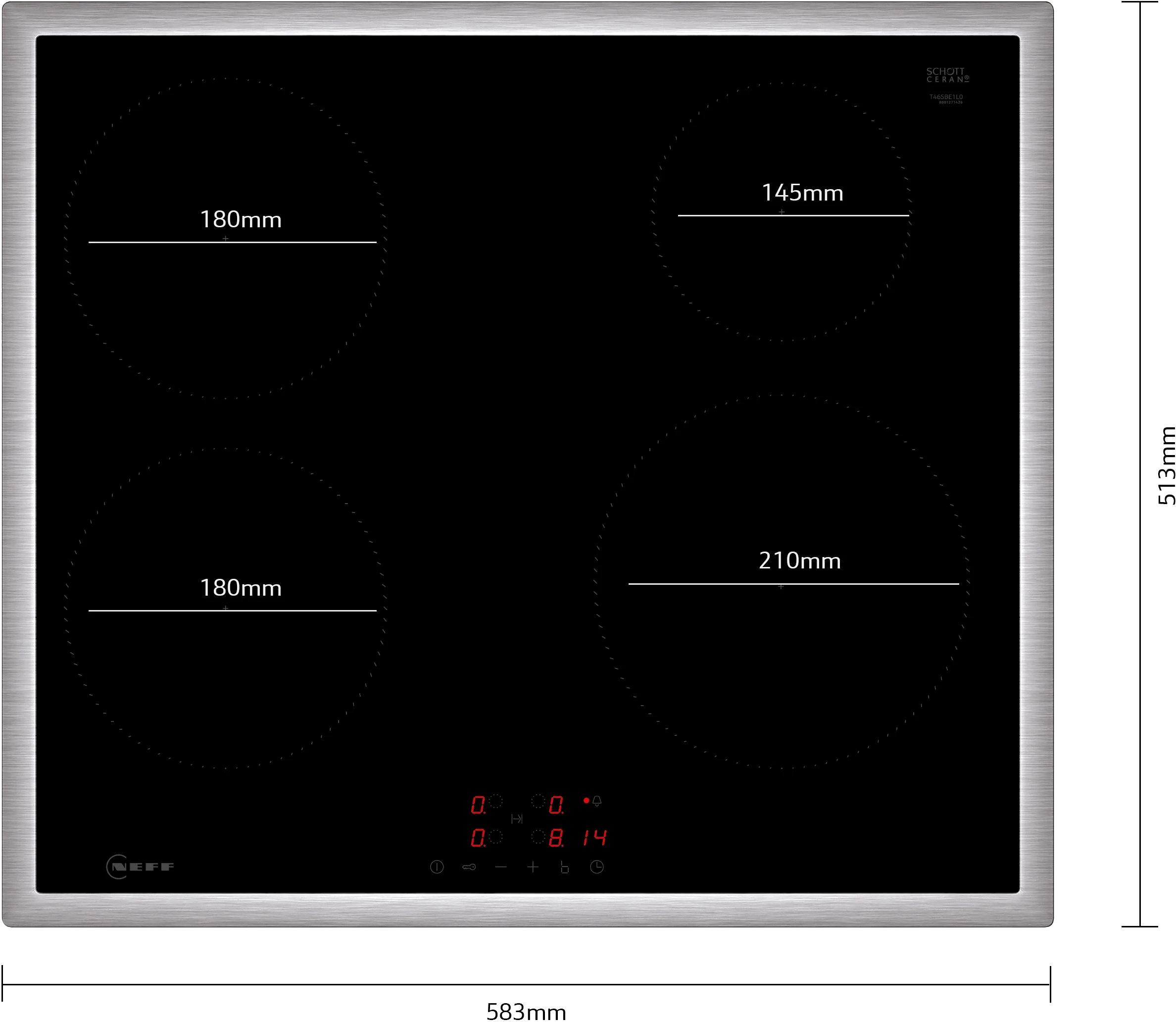 NEFF Backofen-Set BTX46PIB0, mit Teleskopauszug nachrüstbar, Pyrolyse-Selbstreinigung