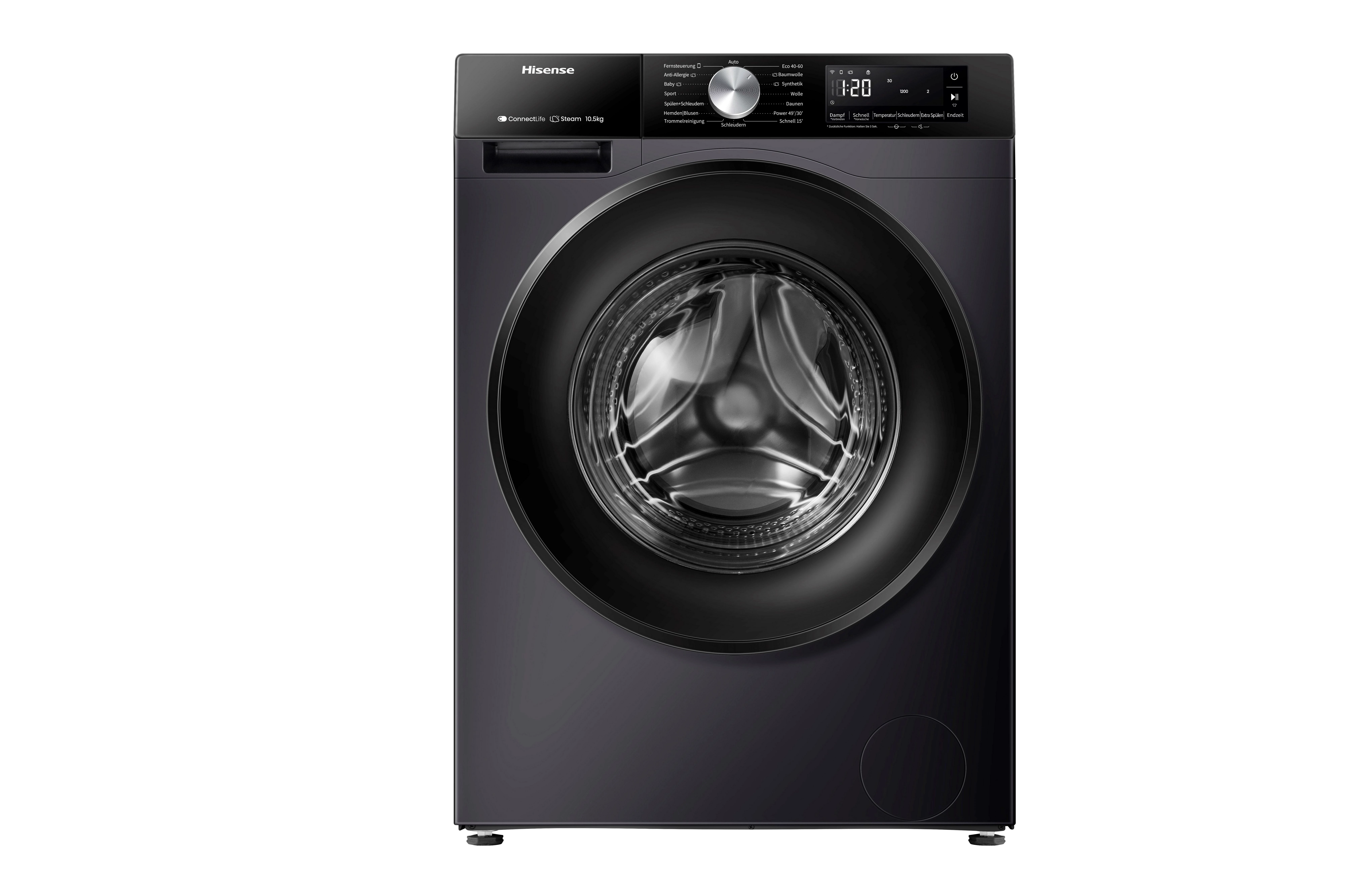 Hisense Waschmaschine WF5S1045BB, 10,5 kg, 1400 U/min, AutoDosing
