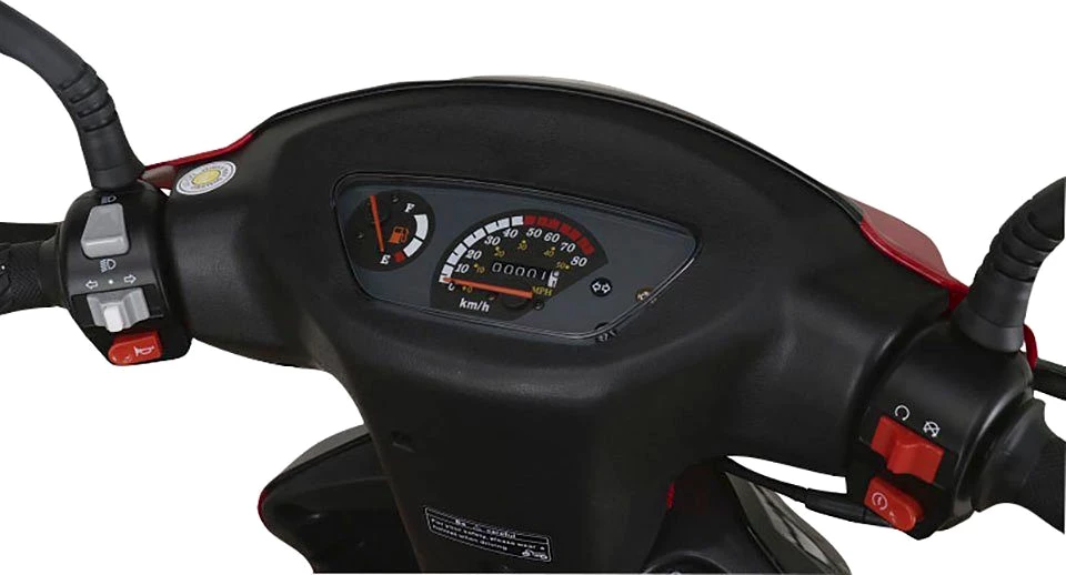 Alpha Motors Motorroller CityLeader, 50 ccm, 25 km/h, Euro 5, inkl. Topcase