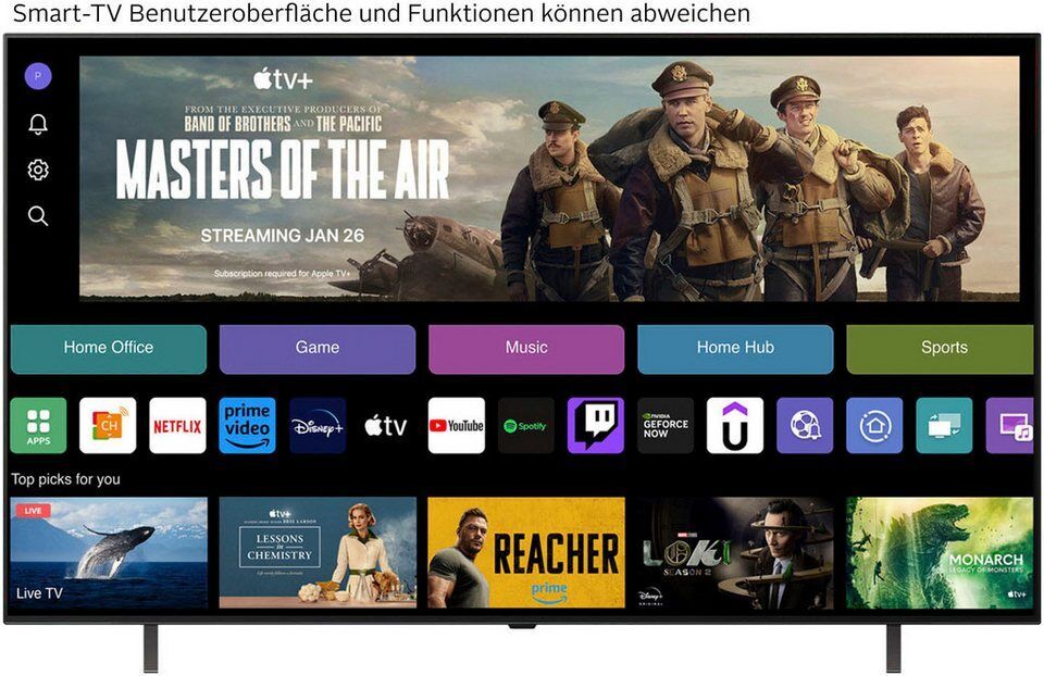LG OLED65B59LA OLED-Fernseher (164 cm/65 Zoll, 4K Ultra HD, Smart-TV)