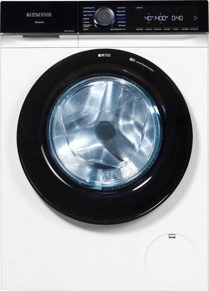SIEMENS Waschmaschine iQ700 WG44B20Z0, 9 kg, 1400 U/min, Made in Germany, Knitte