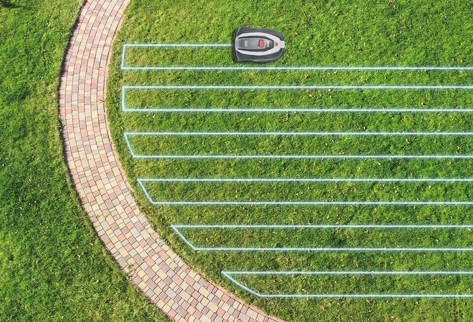 AL-KO Rasenmähroboter ROBOLINHO® 1000 VISION, bis 1000 m² Rasenfläche, Begrenzun