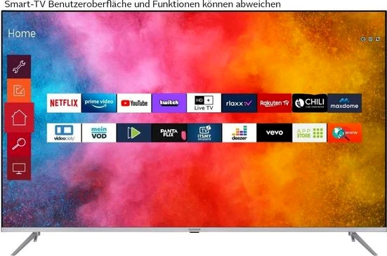 Telefunken D65V850M5CWHI LED-Fernseher (164 cm/65 Zoll, 4K Ultra HD, Smart-TV)