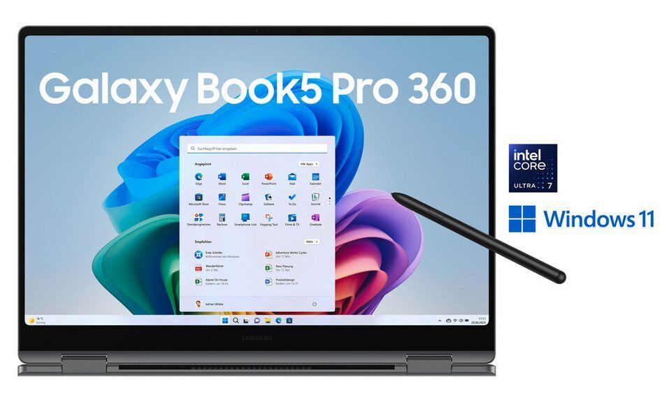 Samsung Galaxy Book5 Pro 360 16'' (NP960Q) Ultra7 16 GB + 1 TB Convertible Noteb