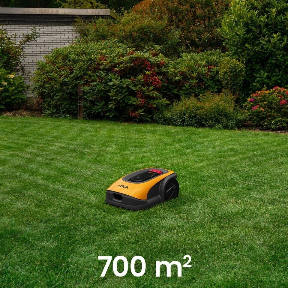 STIGA GARDEN Rasenmähroboter »A 500«, bis 700 m² Rasenfläche, kabellos, kostenlo