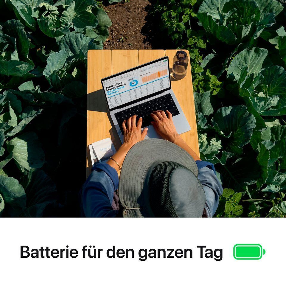Apple MacBook Pro 14" M4 Notebook (36,07 cm/14,2 Zoll, Apple M4 M4, 10-Core GPU,