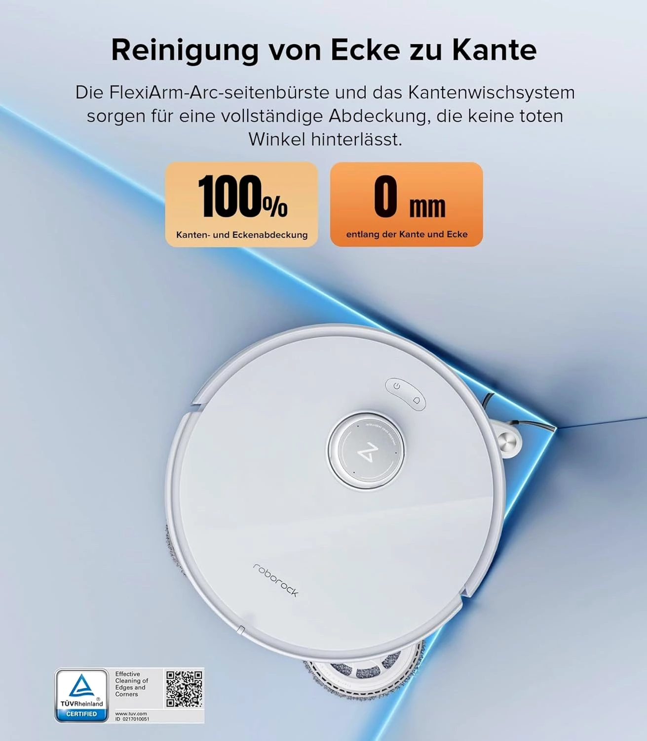 ROBOROCK Saugroboter Qrevo Edge mit Wischfunktion, 18500Pa