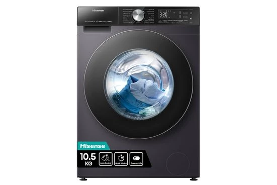 Hisense Waschmaschine WF5S1045BB, 10,5 kg, 1400 U/min, AutoDosing