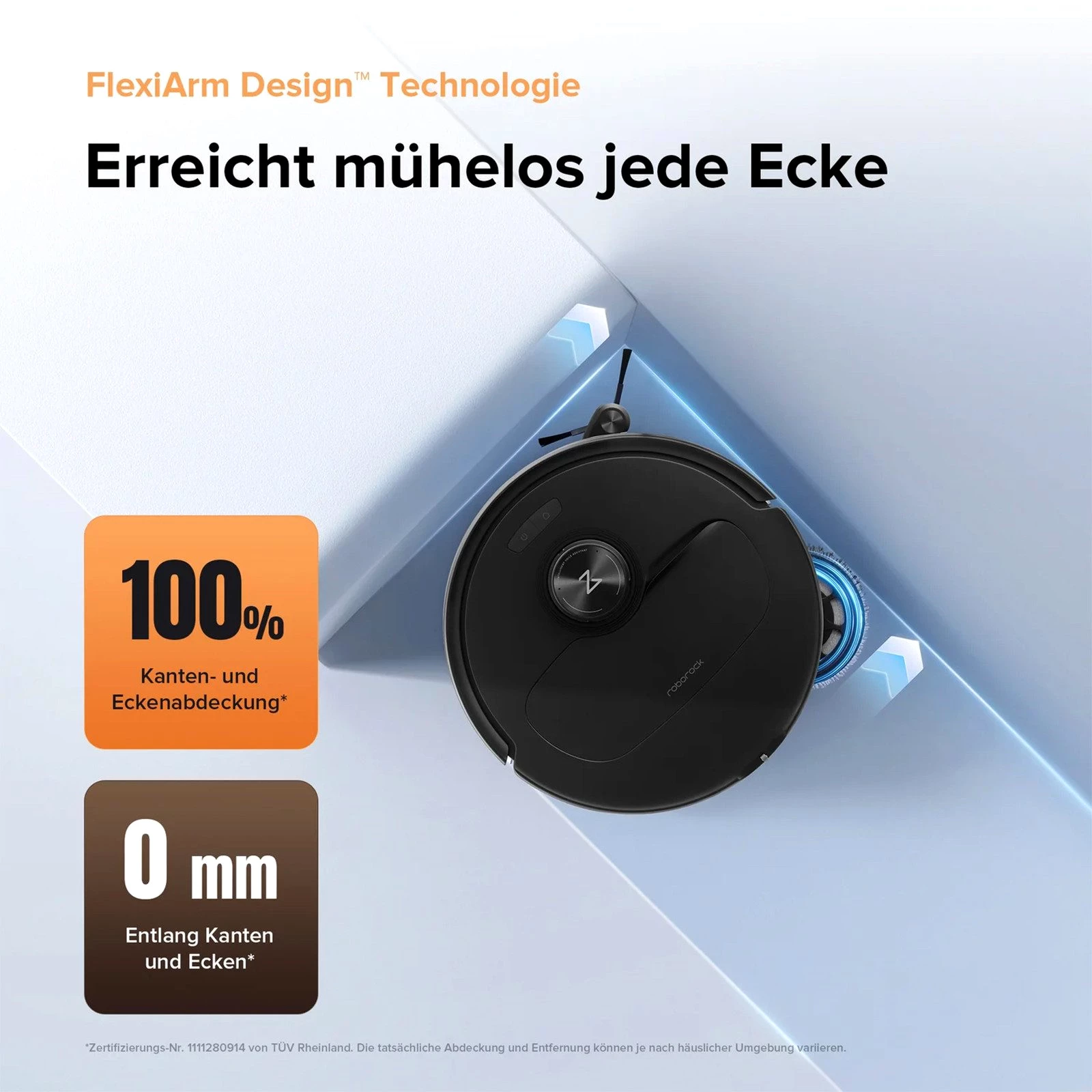ROBOROCK Saugroboter Qrevo Master 10000pa Saugkraft, All-in-One-Dock AI Hindernisvermeidung