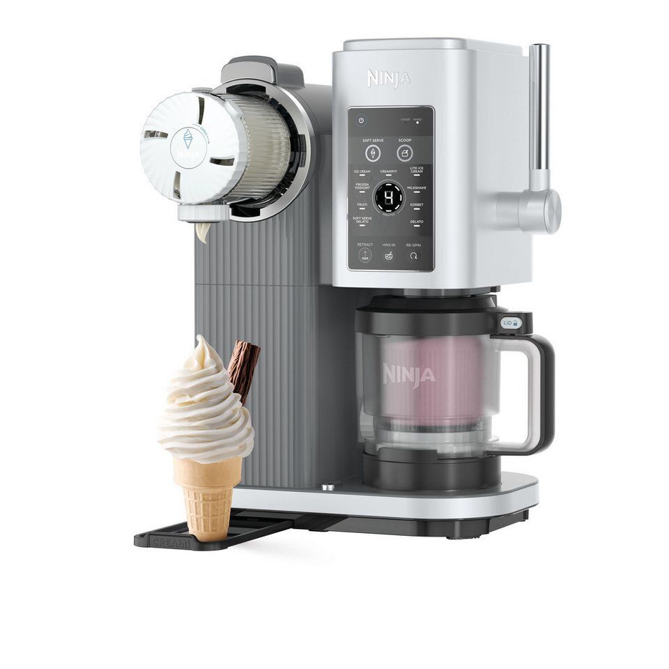 NINJA Eismaschine Ninja CREAMi Scoop & Swirl 13-in-1 Softeis- und Eismaschine NC
