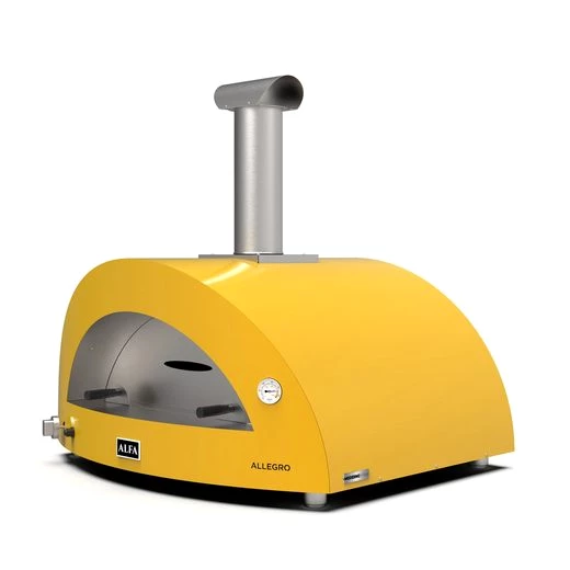 Alfa Forni Pizzaofen Alfa Forni Gas Pizzaofen MODERNO 5 Pizze Gelb FXMD-5P-GGIA-DE