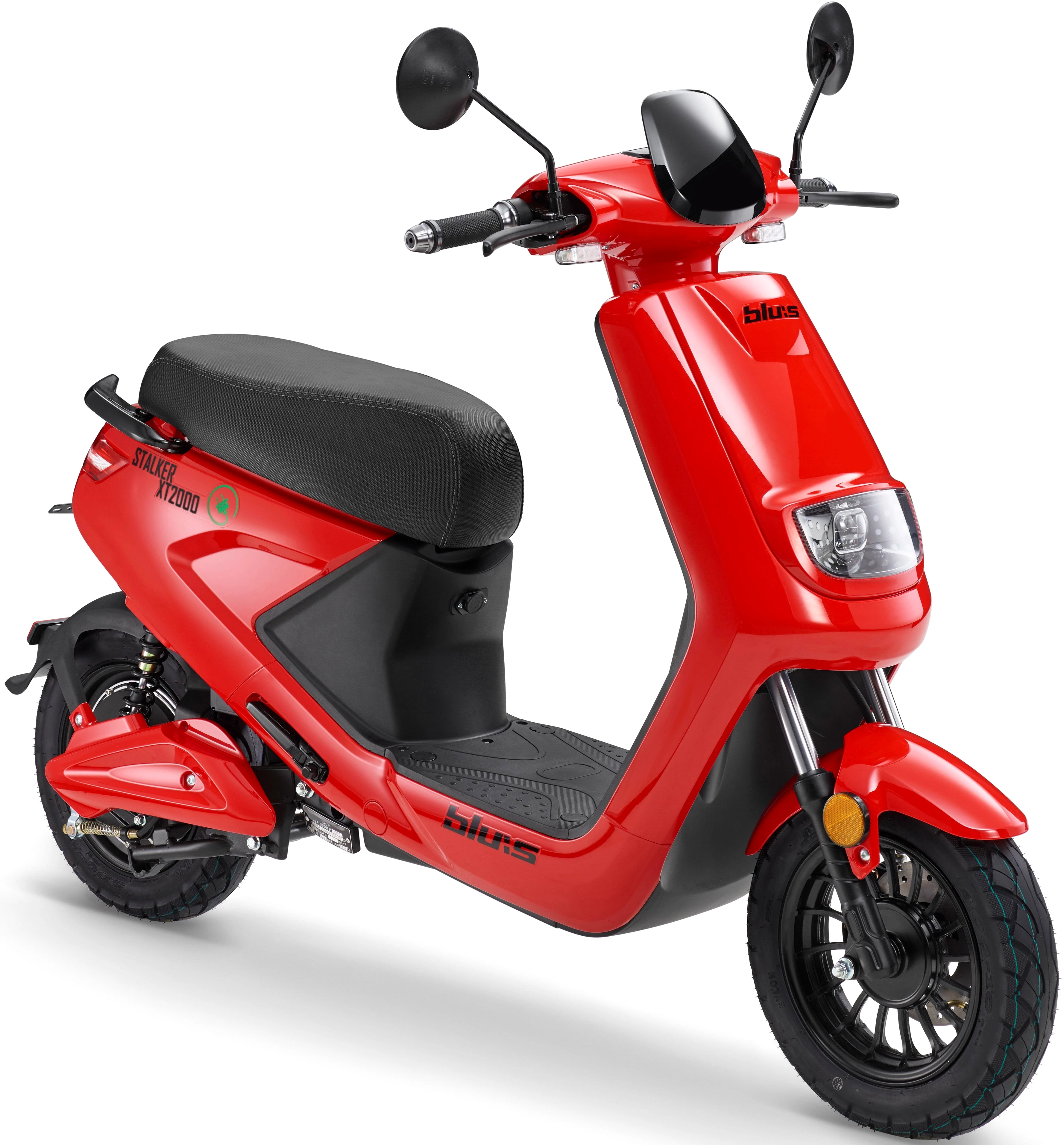 BLU:S E-Mofaroller XT2000 950 W, 25 km/h, bis zu 59 km Reichweite, mit Straßenzul., 2 Sitzplätze