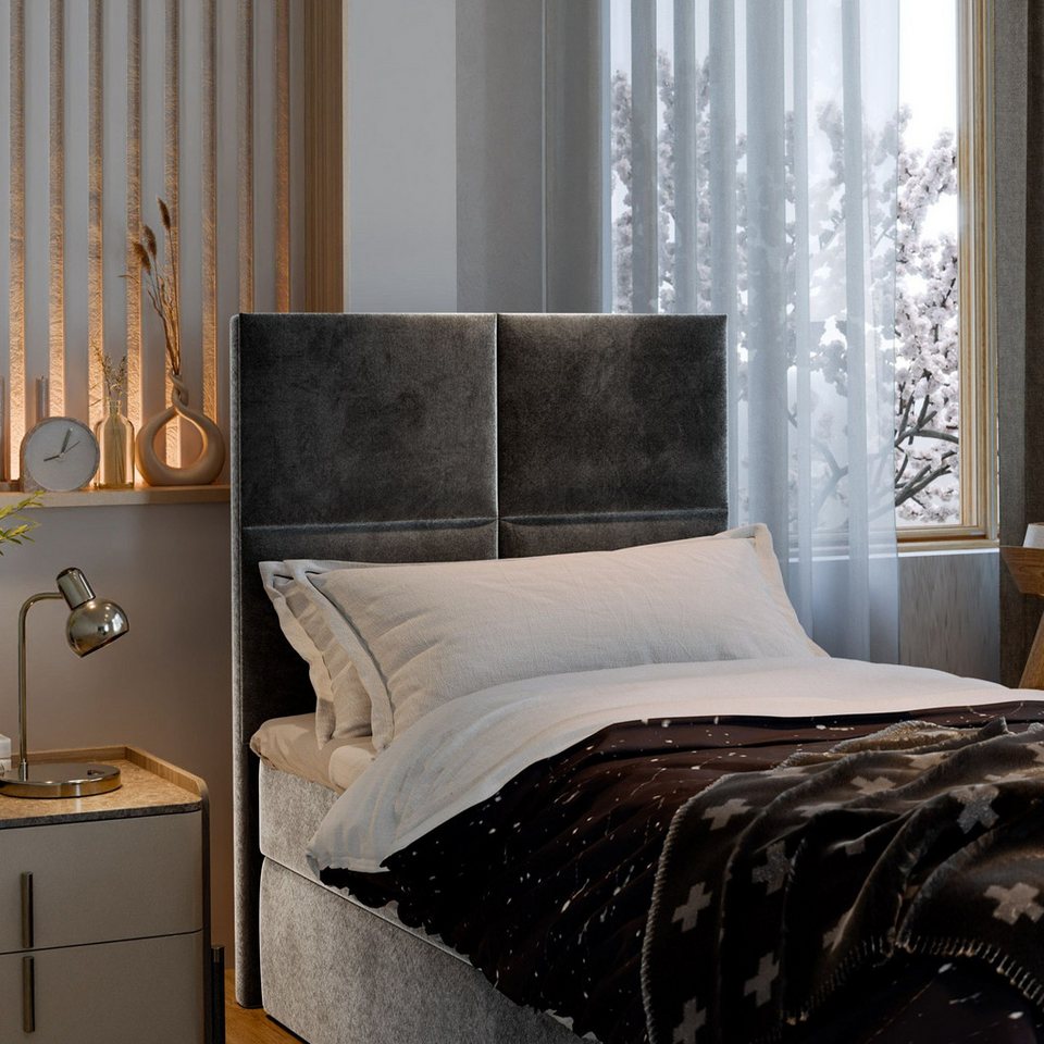 Masseno Boxbett LENA 80x200 cm mit Bonell Matratze und Topper