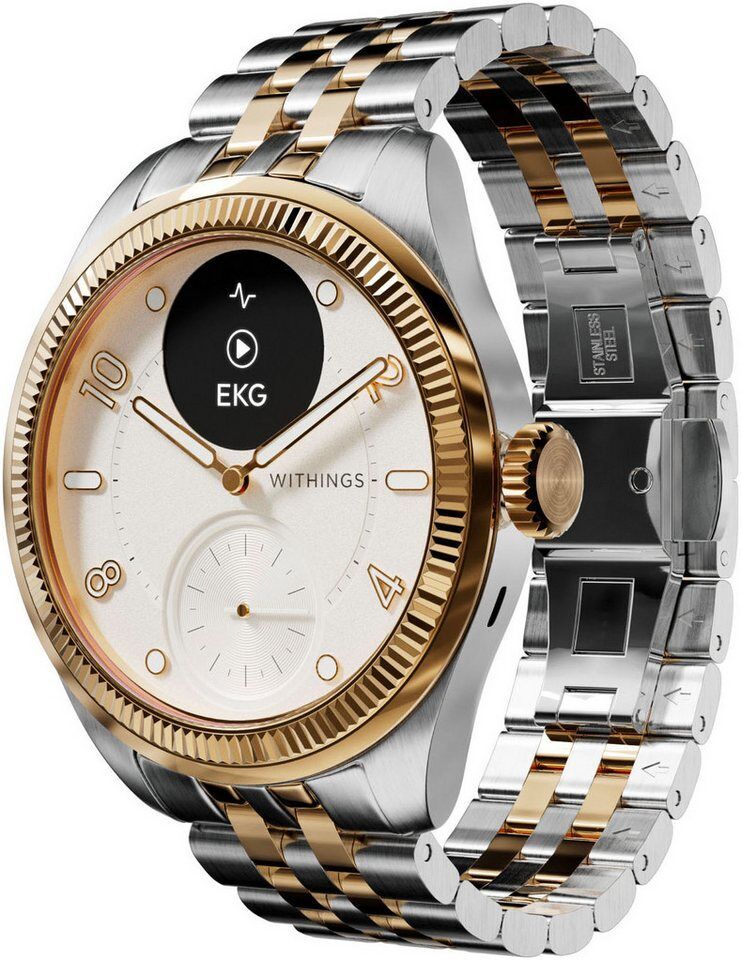 Withings ScanWatch Nova Brilliant Edition 39mm, Edelstahl, Akku: 35 Tage Smartwa