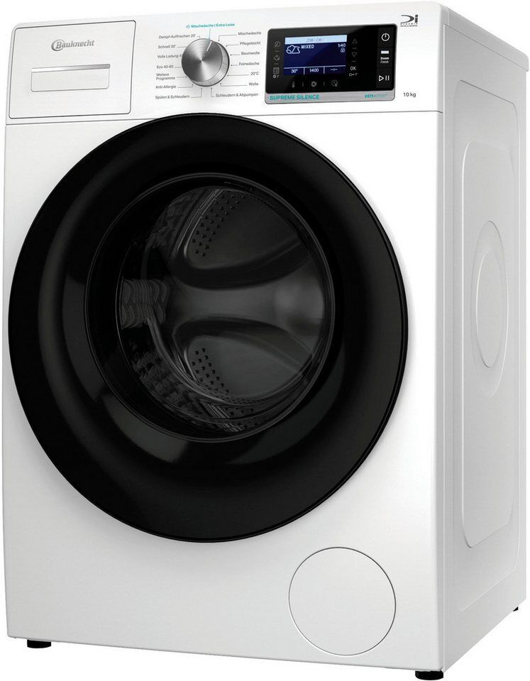 BAUKNECHT Waschmaschine B6R 08E SILENCE DE, 10 kg, 1400 U/min, Supreme Silence-W