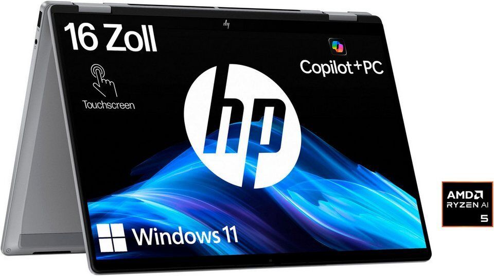 HP OmniBook X Flip 16-a0252ng Convertible Notebook (40,64 cm/16 Zoll, AMD Ryzen™