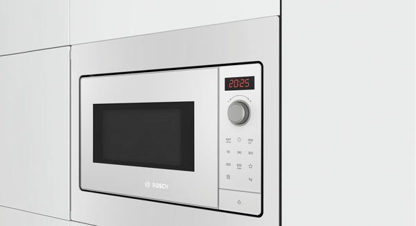 BOSCH Einbau-Mikrowelle BFL523MW3, Mikrowelle, 20 l, 50 cm breit - 30 Sekunden m