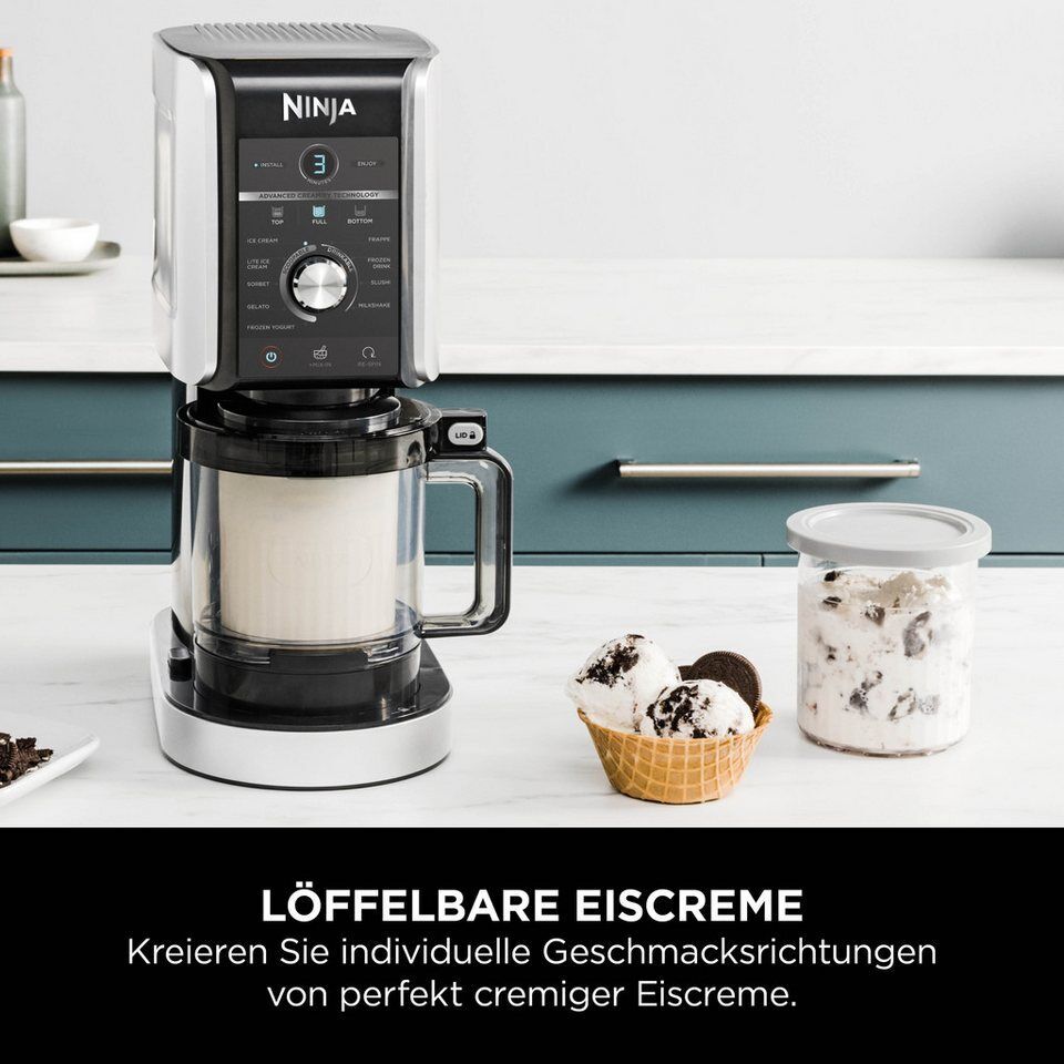 NINJA Eismaschine NC502EU Creami Deluxe, 10-in-1 Eis-und Eisgetränkmaschine, 0,7
