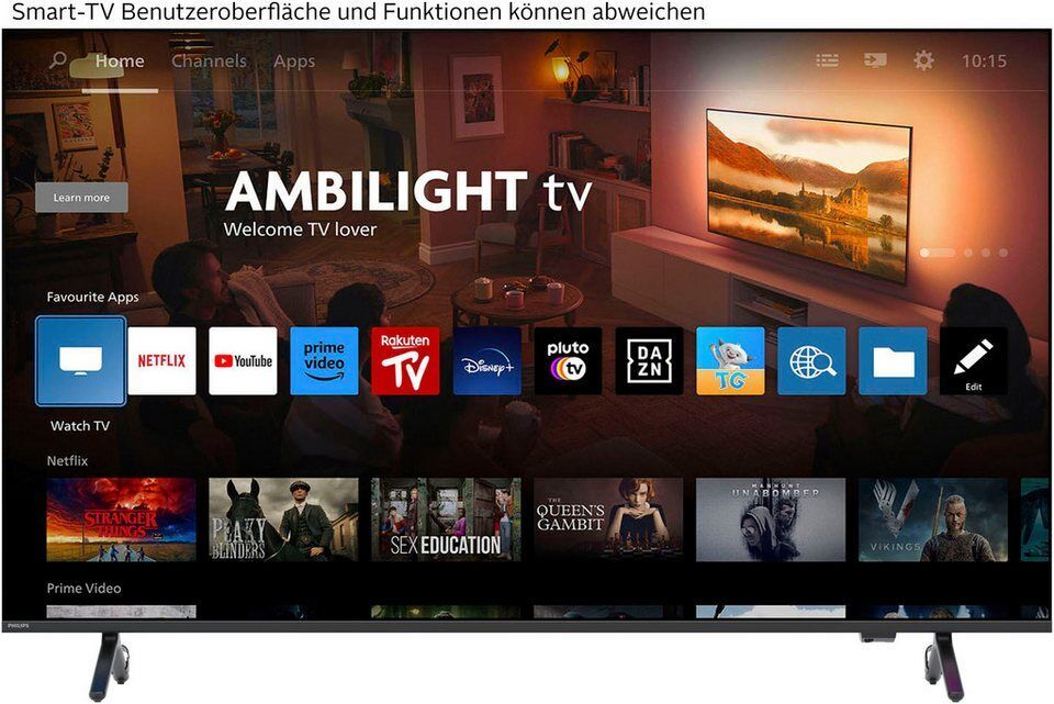 Philips 65MLED910/12 Mini-LED-Fernseher (164 cm/65 Zoll, 4K Ultra HD, Smart-TV)