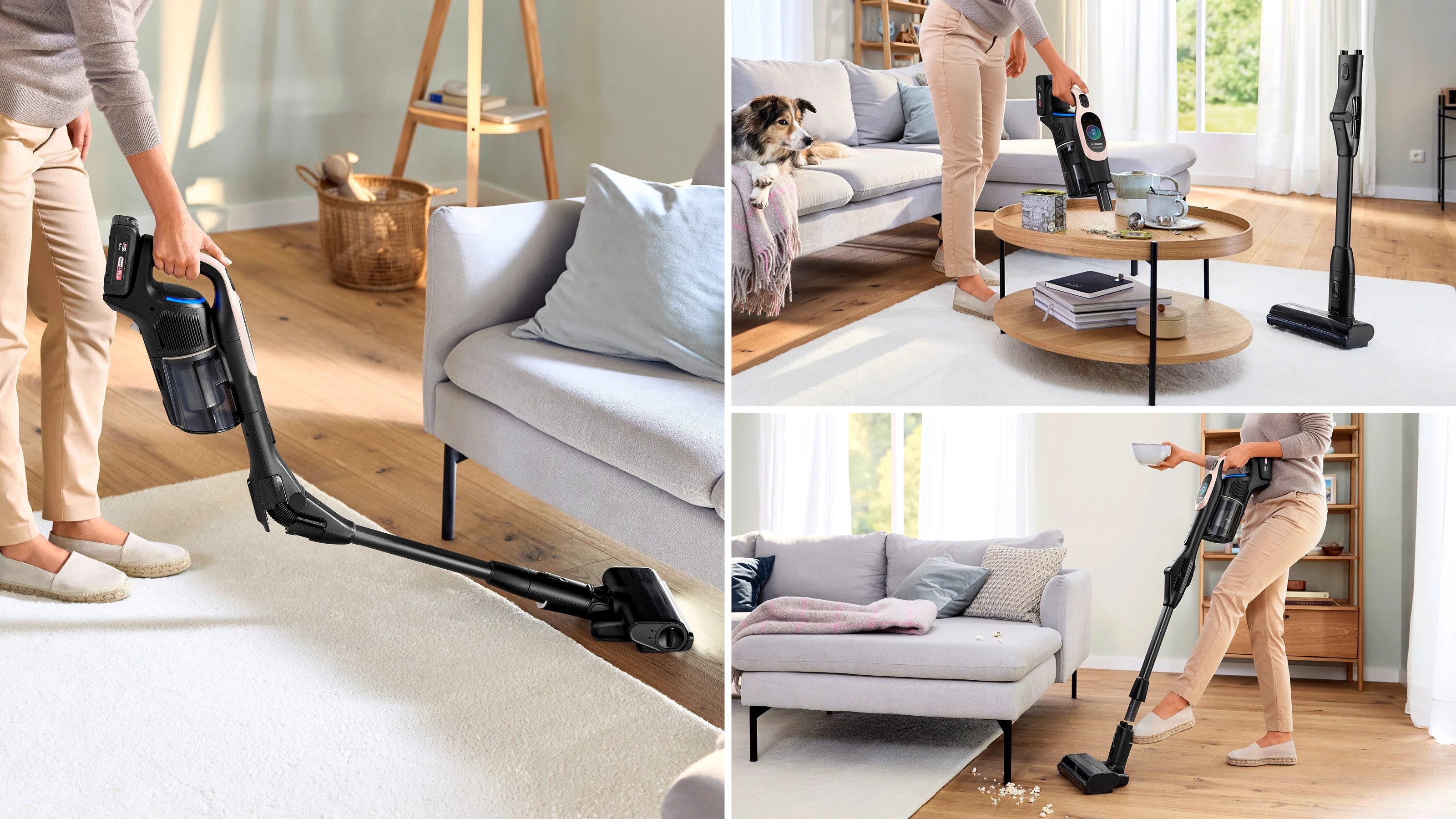 BOSCH Akku-Stielstaubsauger Unlimited 10 BKS1041RHF, MicroClean™ Technology, Display, Knickrohr
