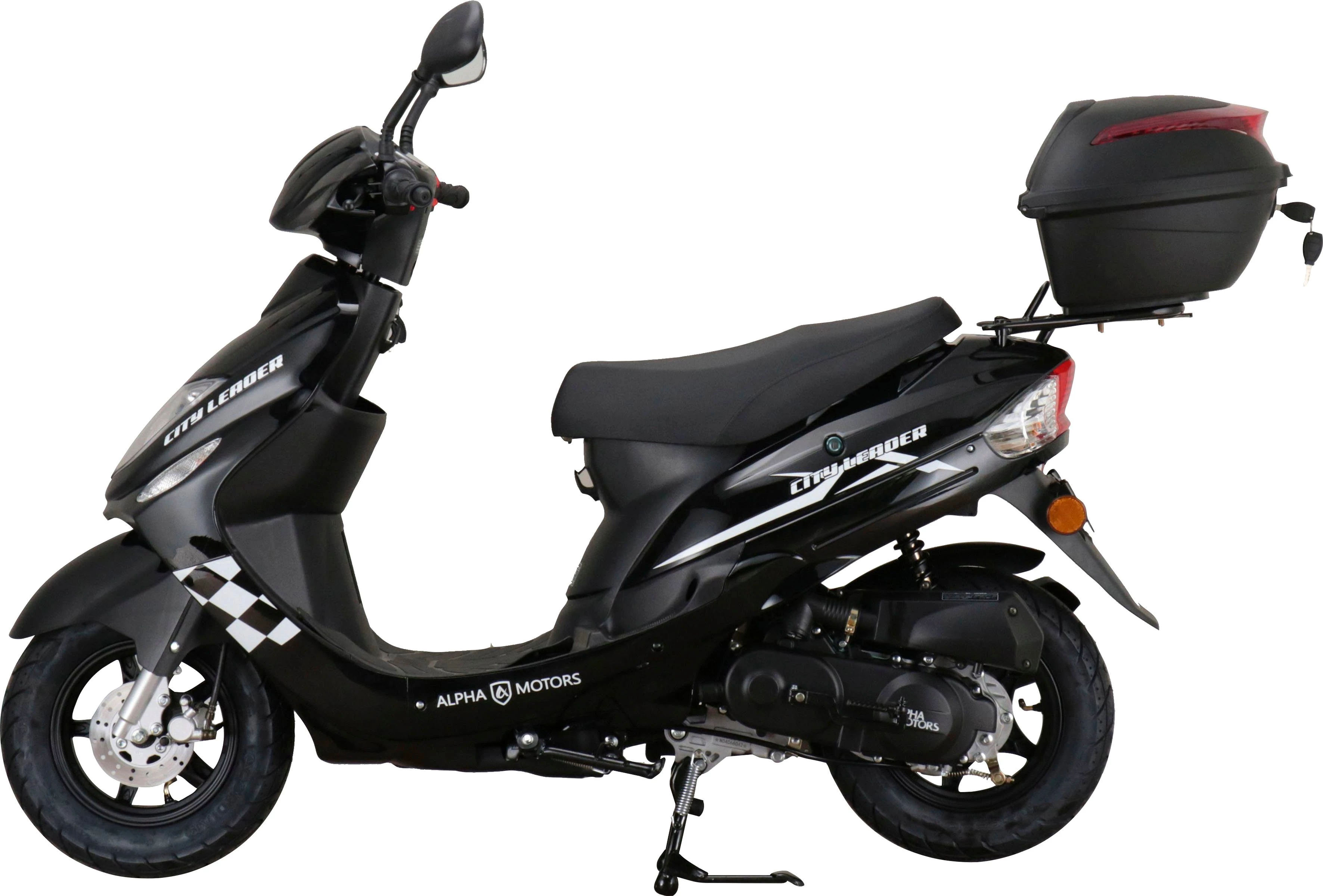 Alpha Motors Motorroller CityLeader, 50 ccm, 25 km/h, Euro 5, inkl. Topcase