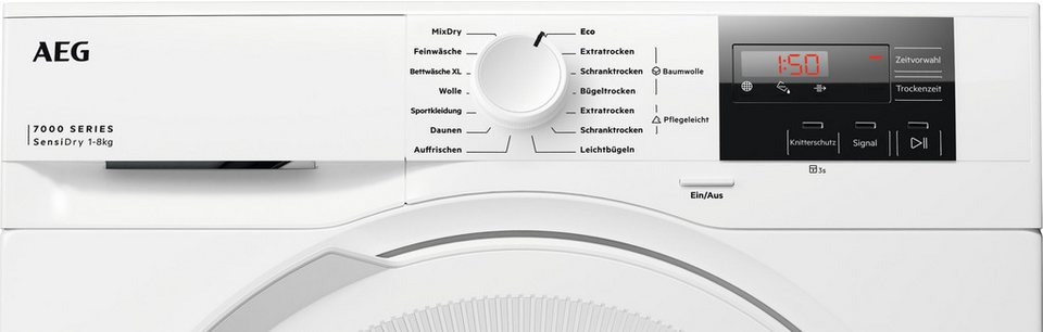 AEG Wärmepumpentrockner 7000 TR7T50580, SensiDry® Wärmepumpentrockner: schonend