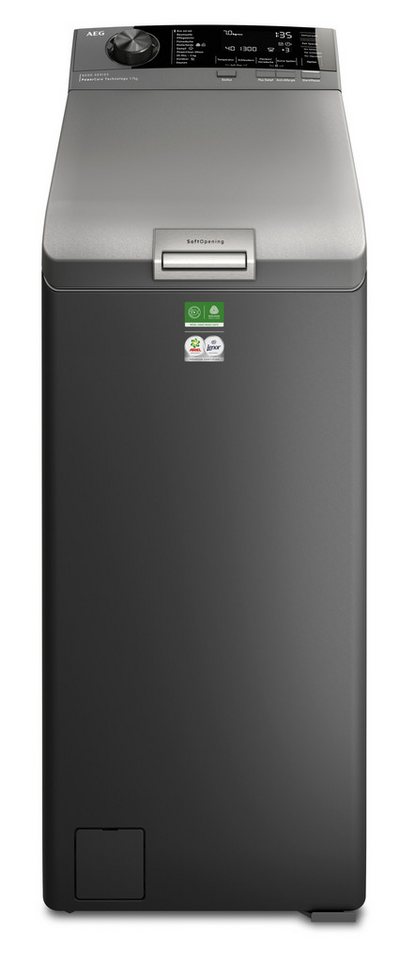 AEG Waschmaschine Toplader LTR8S80370, 7 kg, MattSchwarz‑Toplader mit PowerClean